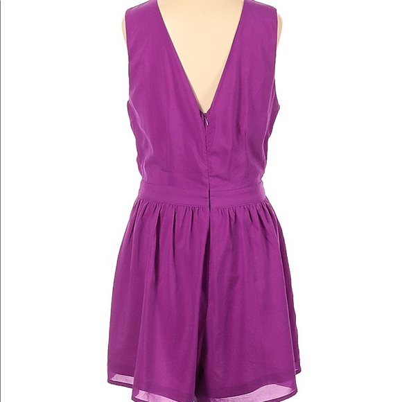 Boohoo Criss Cross Chest Fuschia Romper Small - Picture 6 of 6